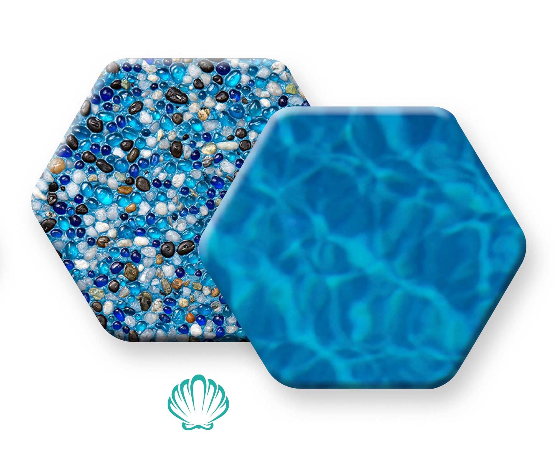 Pebble Brilliance Clearwater pool finish sample