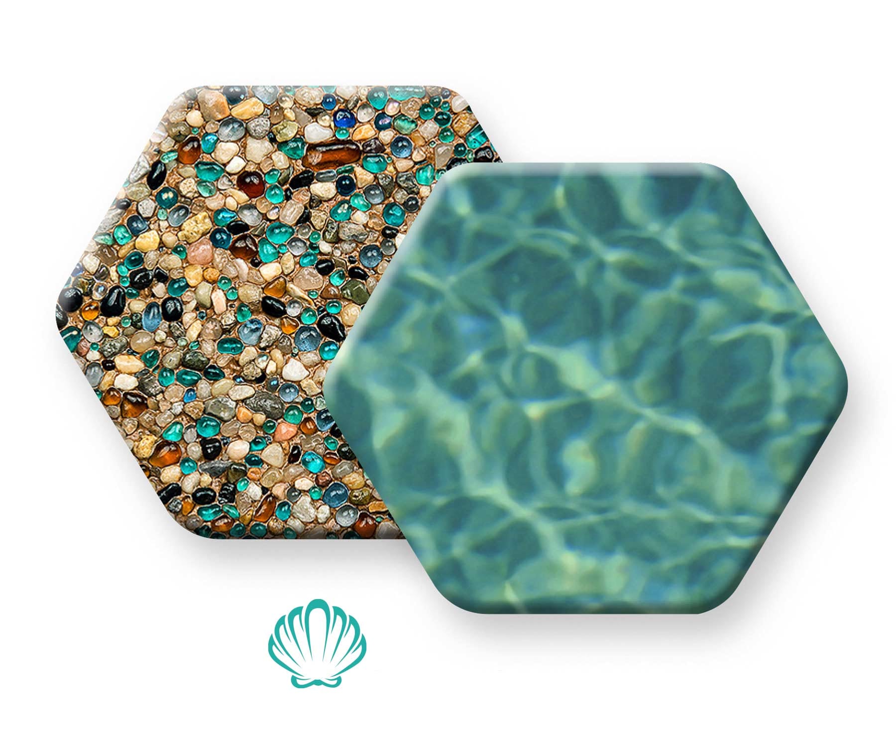 Pebble Brilliance Shoreline pool finish sample