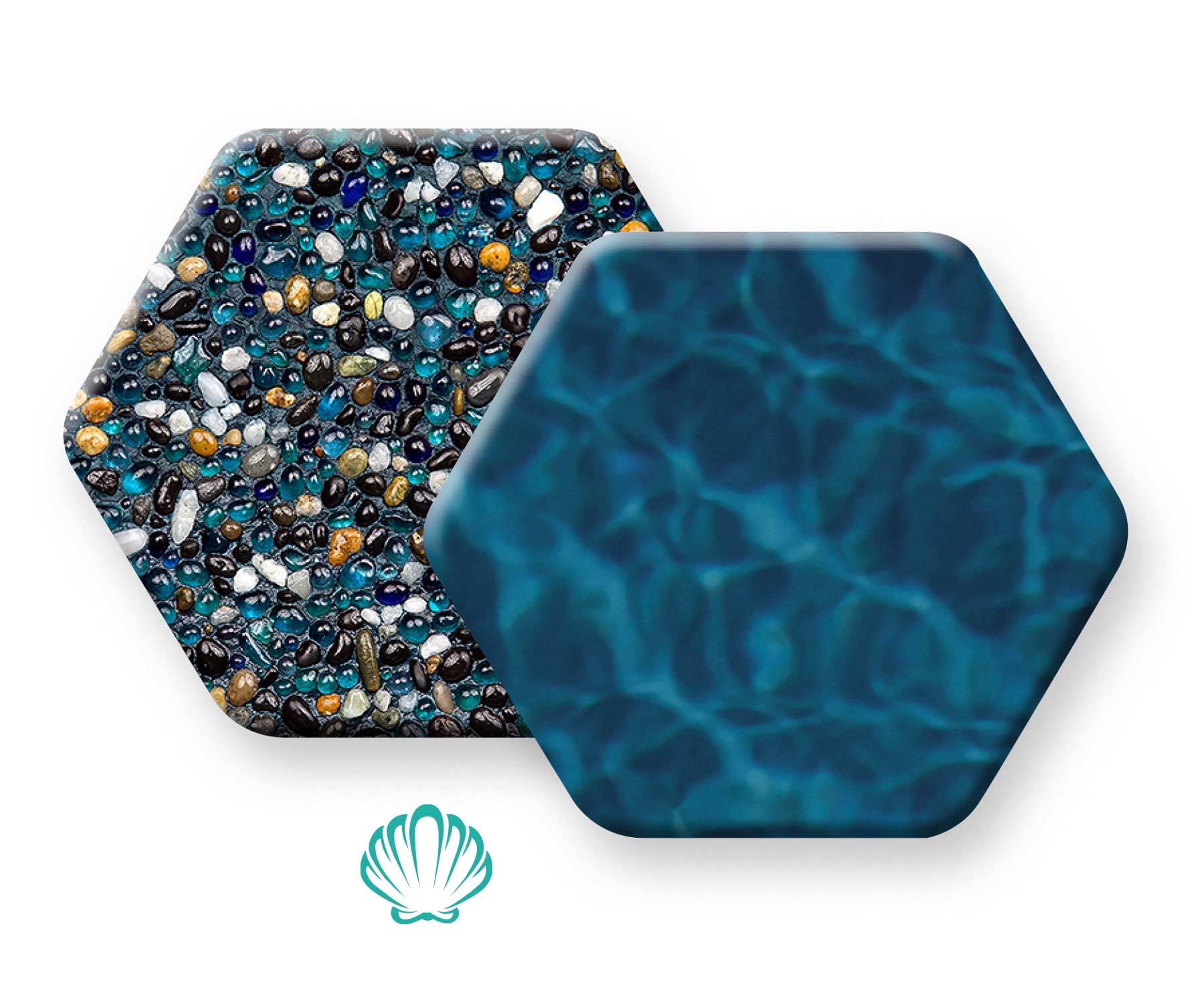Pebble Brilliance Tropicana pool finish sample