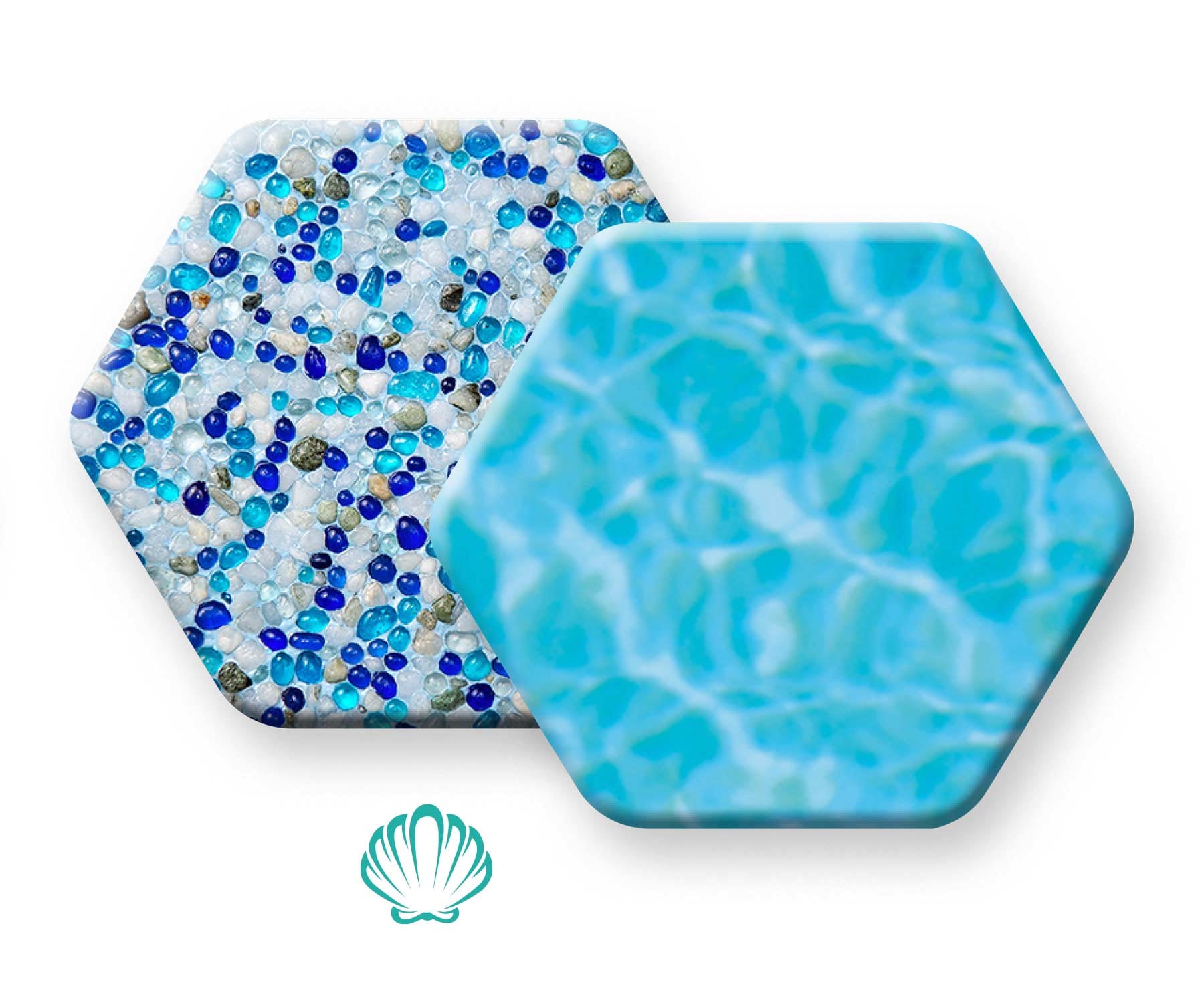 Pebble Brilliance Vivid Shores pool finish sample
