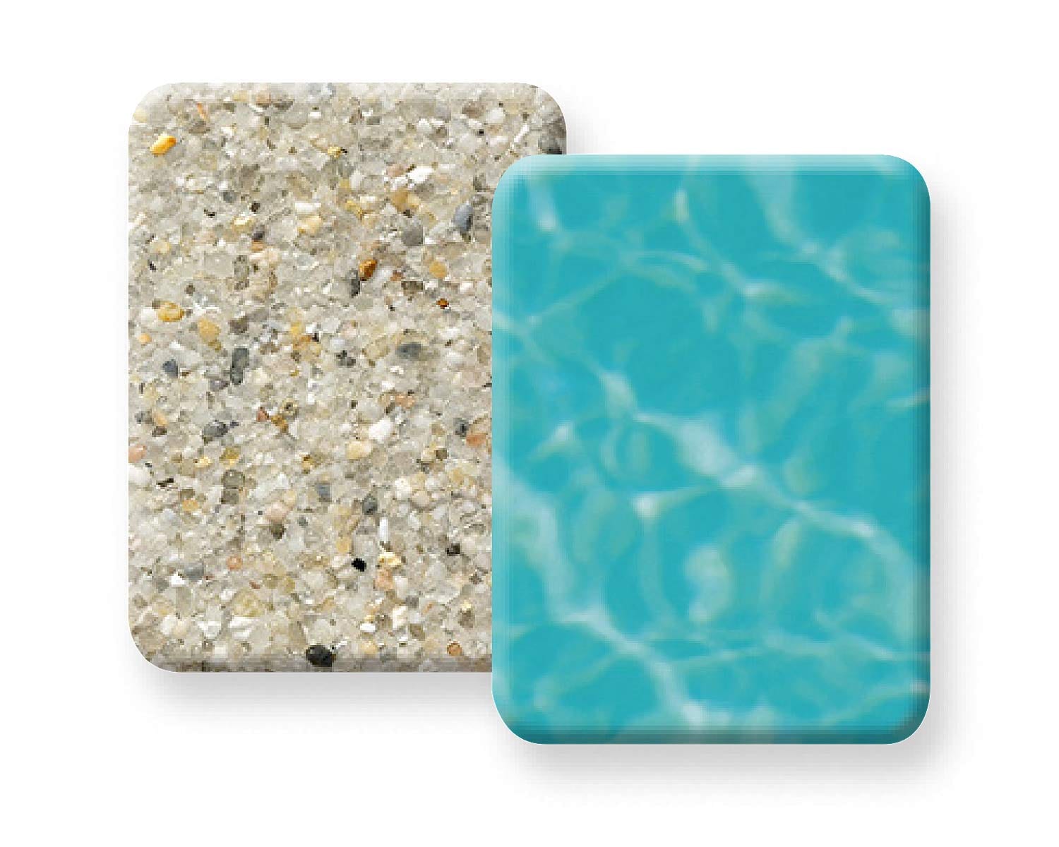 Pebble Crystal Warm White pool finish sample