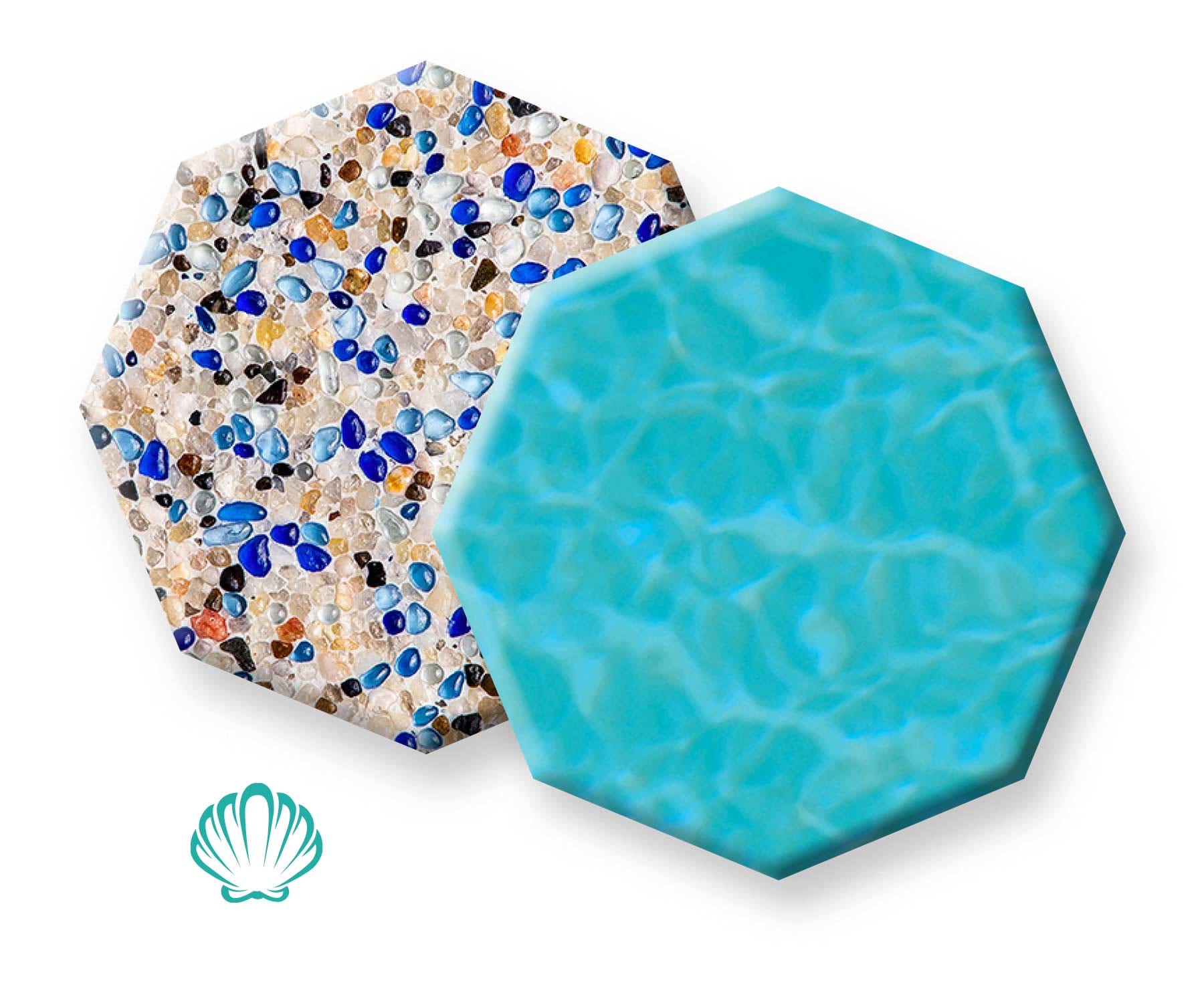 Pebble Essence Pearl Essence pool finish sample