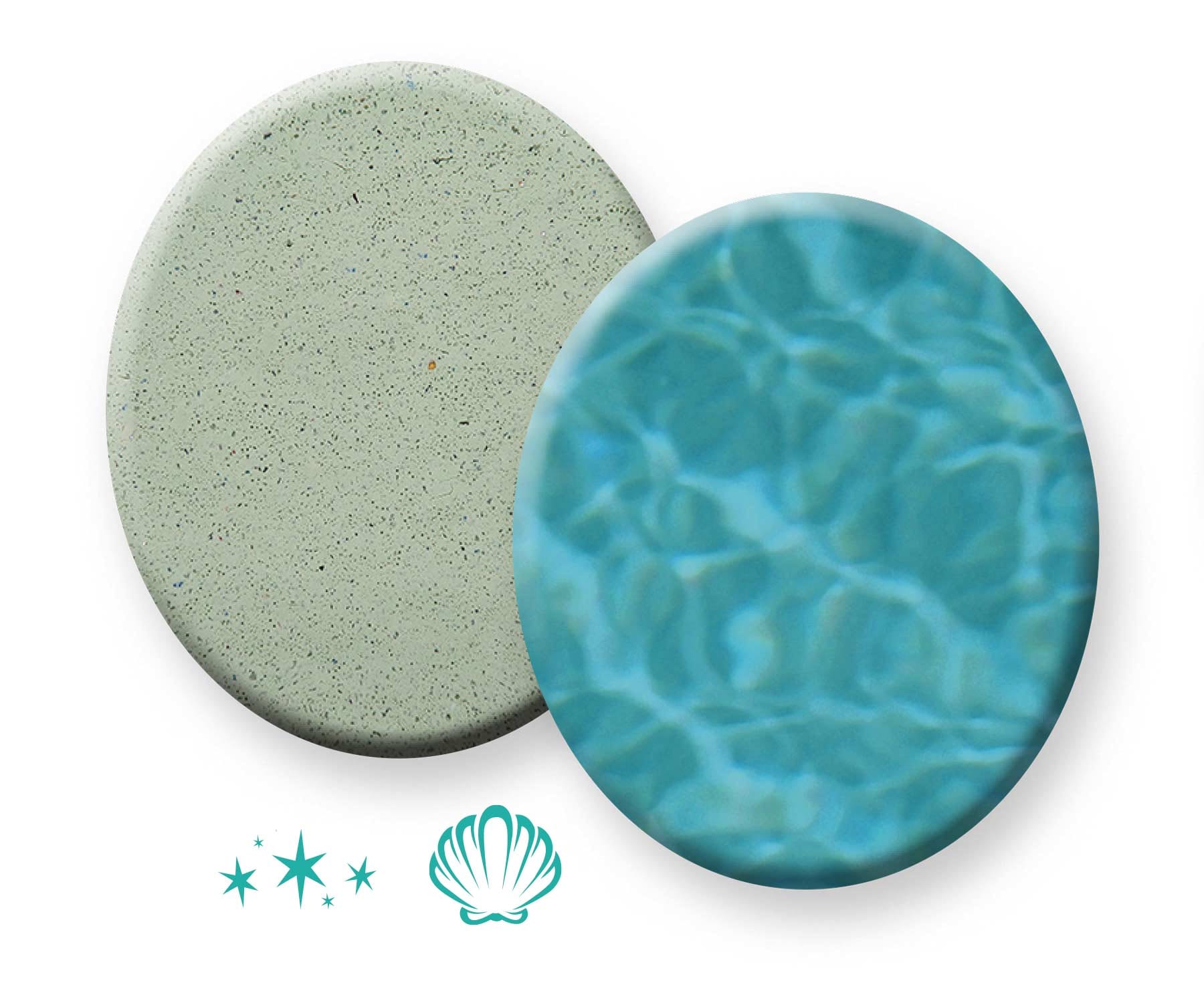 Pebble Fina Fresca Verde pool finish sample