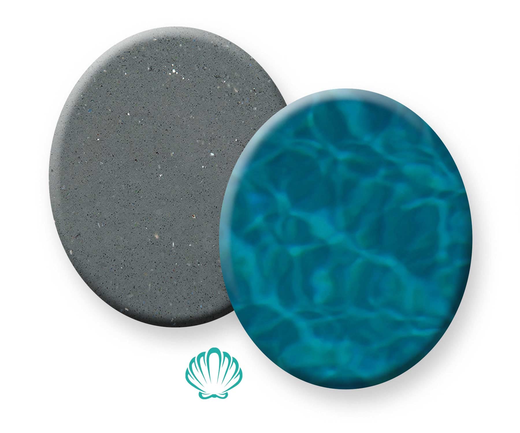 Pebble Fina Steel Gray pool finish sample