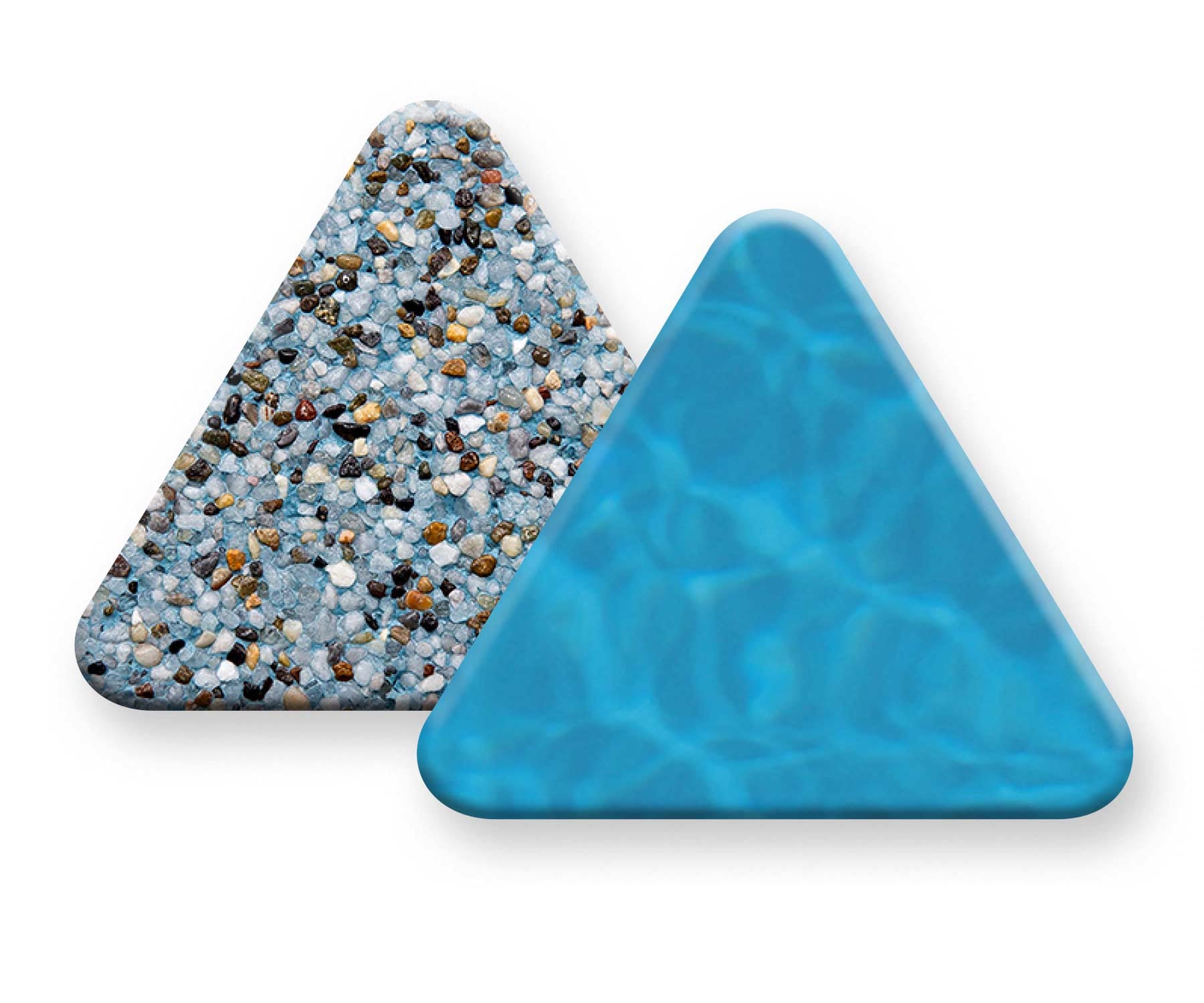 Pebble Sheen Aqua Blue pool finish sample