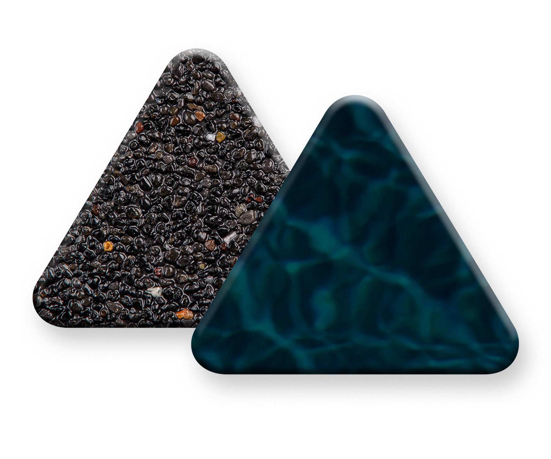 Pebble Sheen Black Eclipse pool finish sample