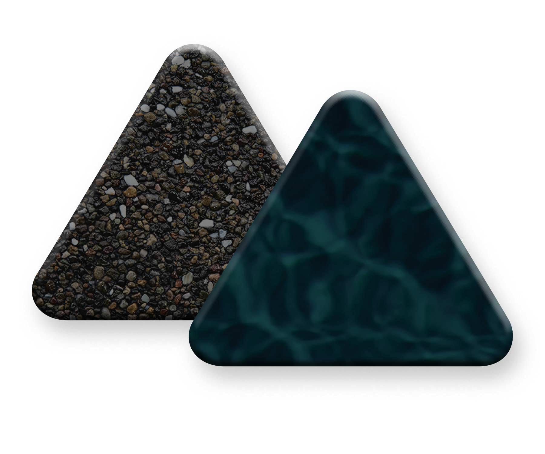 Pebble Sheen Eclipse Black pool finish sample