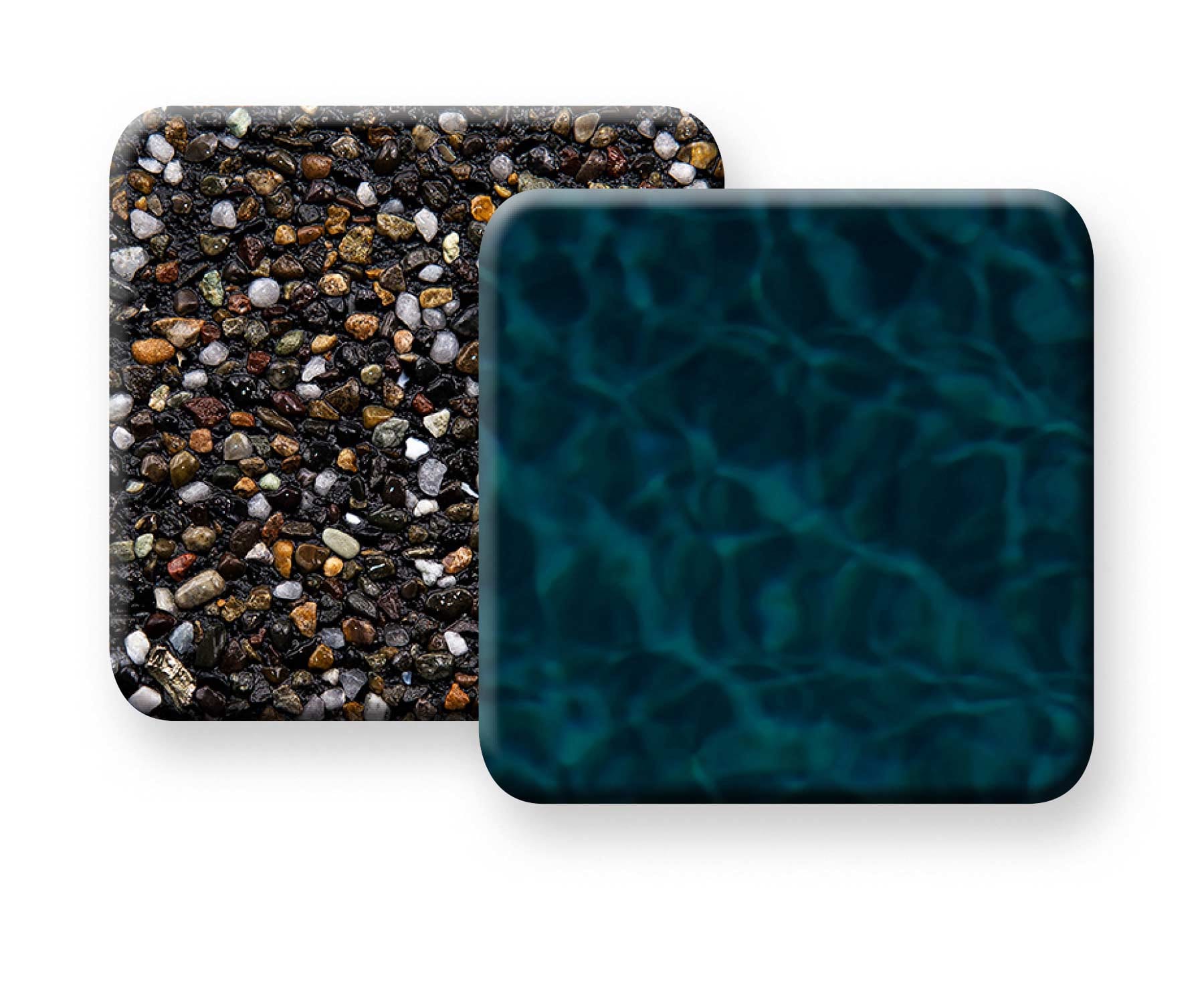 Pebble Tec Black Marble pool finish sample