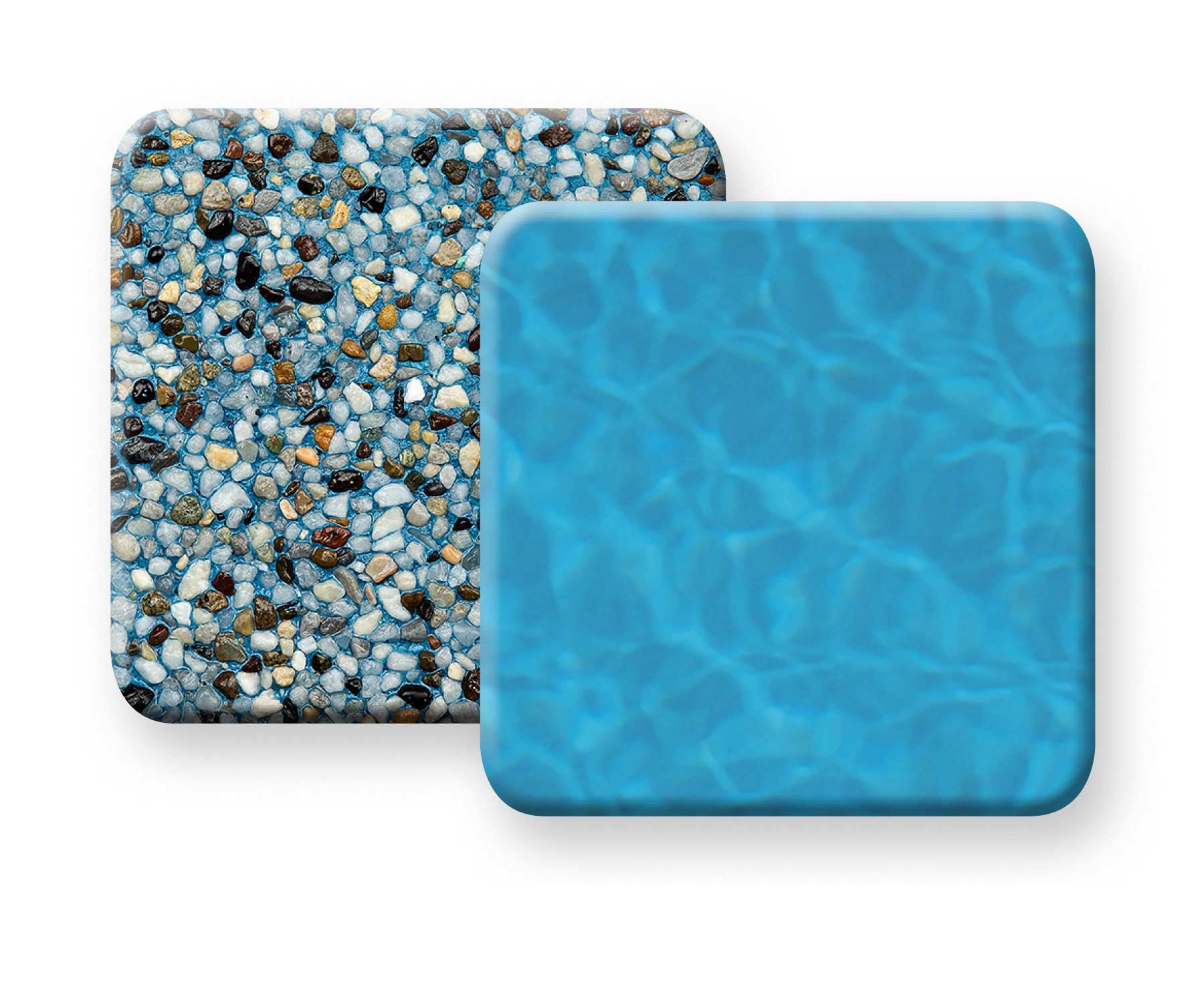 Pebble Tec Blue Wave pool finish sample