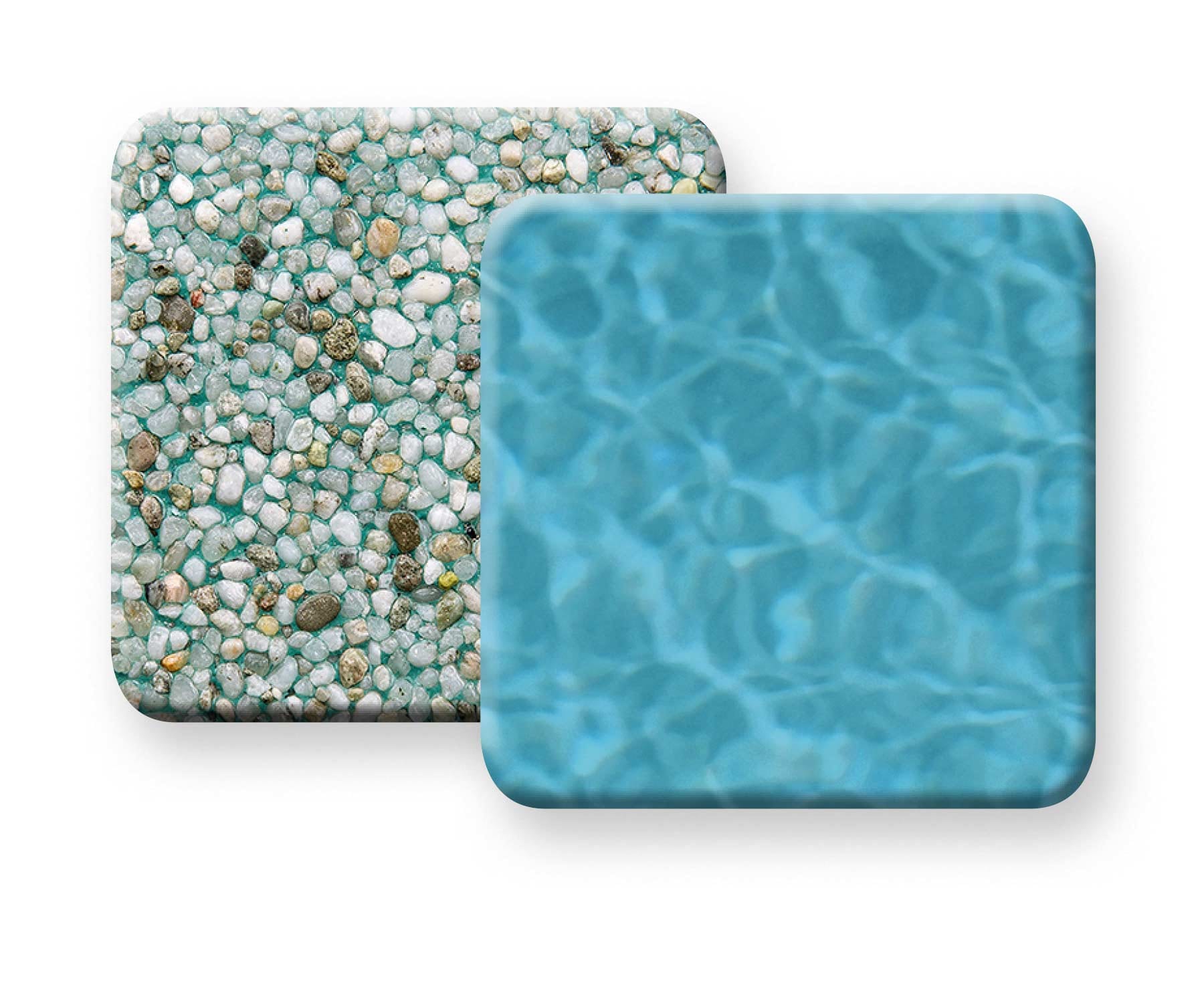 Pebble Tec Crème de Menthe pool finish sample