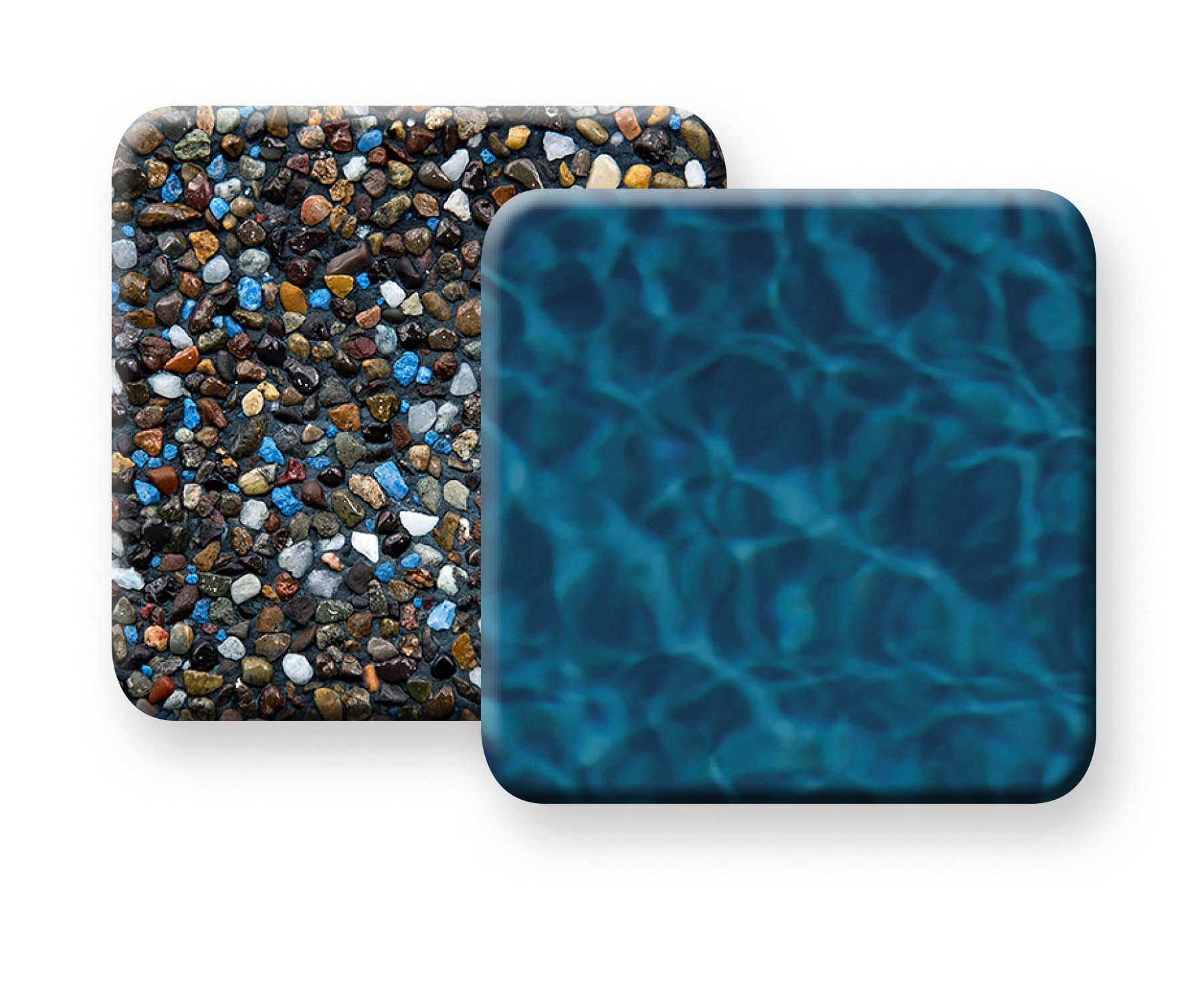 Pebble Tec Midnight Blue pool finish sample