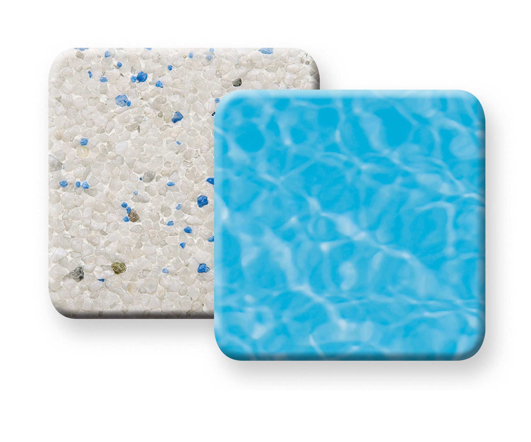Pebble Tec Sky Blue pool finish sample