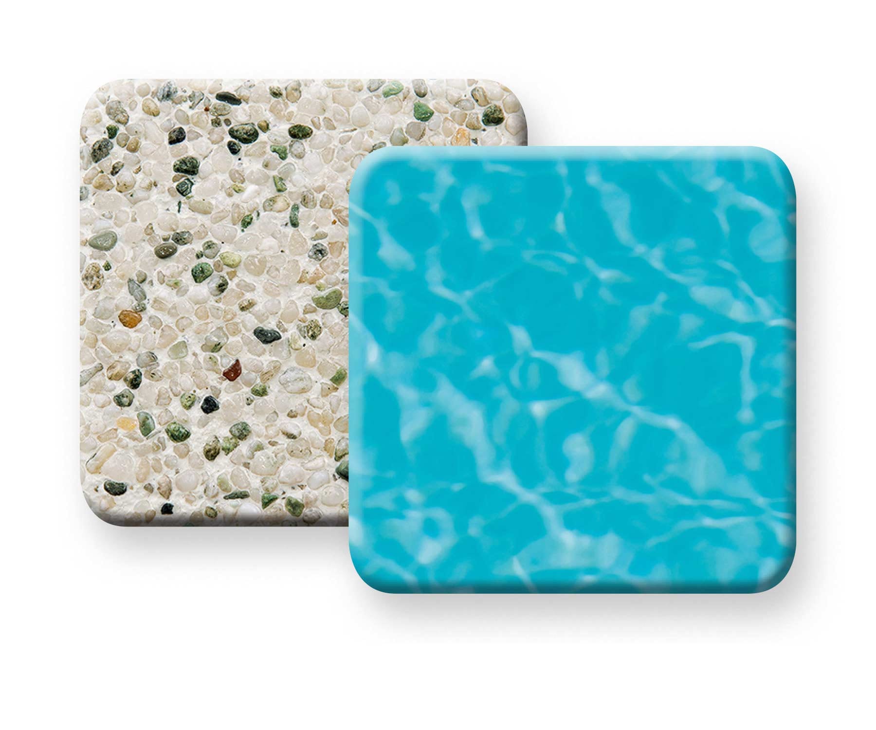 Pebble Tec Soft White pool finish sample