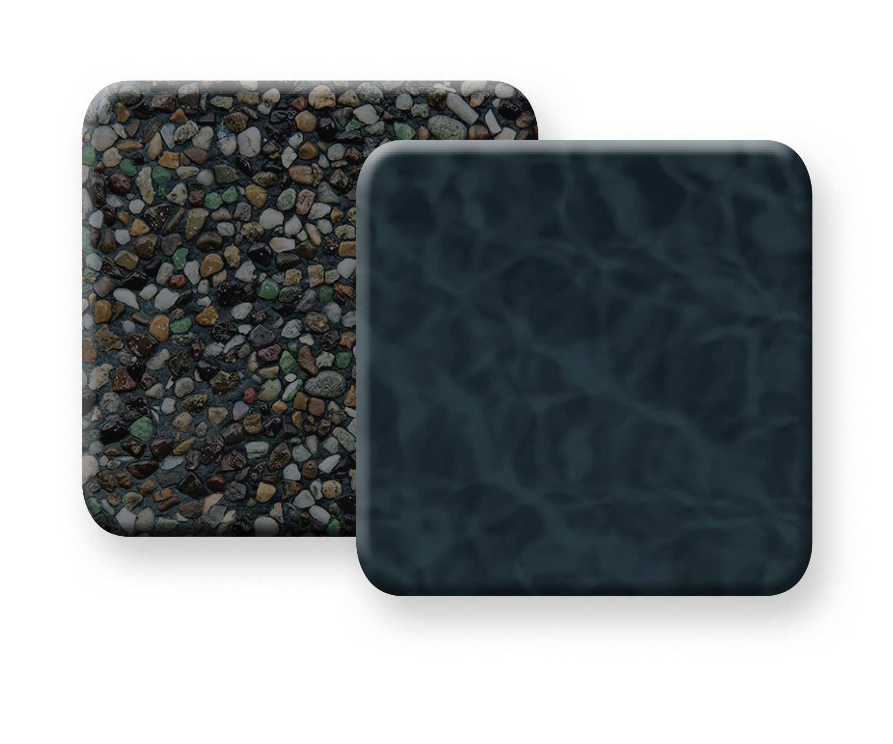 Pebble Tec Ultimate Black pool finish sample