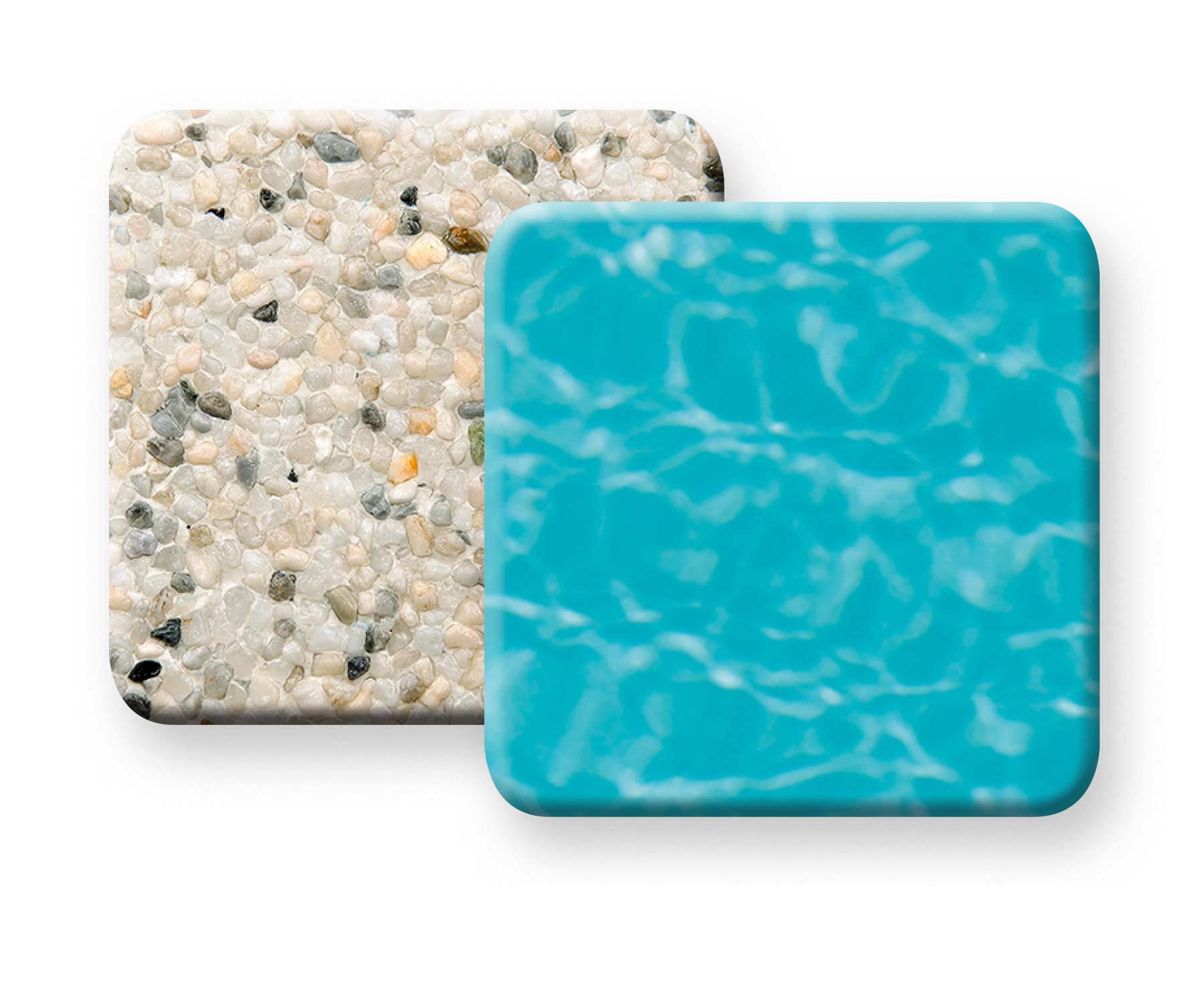Pebble Tec White Pearl pool finish sample